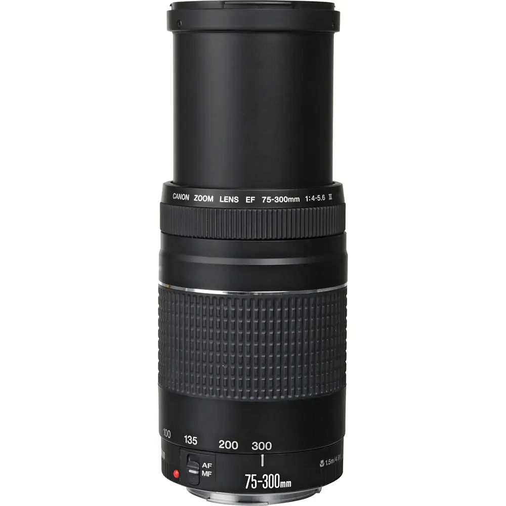 New Canon Camera Lens Ef 75 300mm F 4 5 6 Iii Telephoto Lenses For 1300d 650d 600d 700d 77d 800d 60d 70d 80d 0d 7d T6 T3i T5i Consumer Camcorders Aliexpress