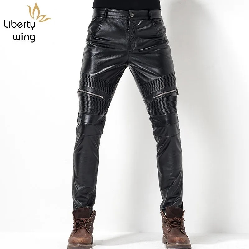 Brand-Motorcycle-Windproof-Men-Genuine-Leather-High-Quality-Slim-Biker ...