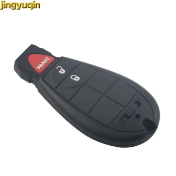 

Jingyuqin Spare 3 Buttons Remote Case Smart Key Shell For Chrysler 300 Town & Country Dodge Challenger Charger Durango Journey