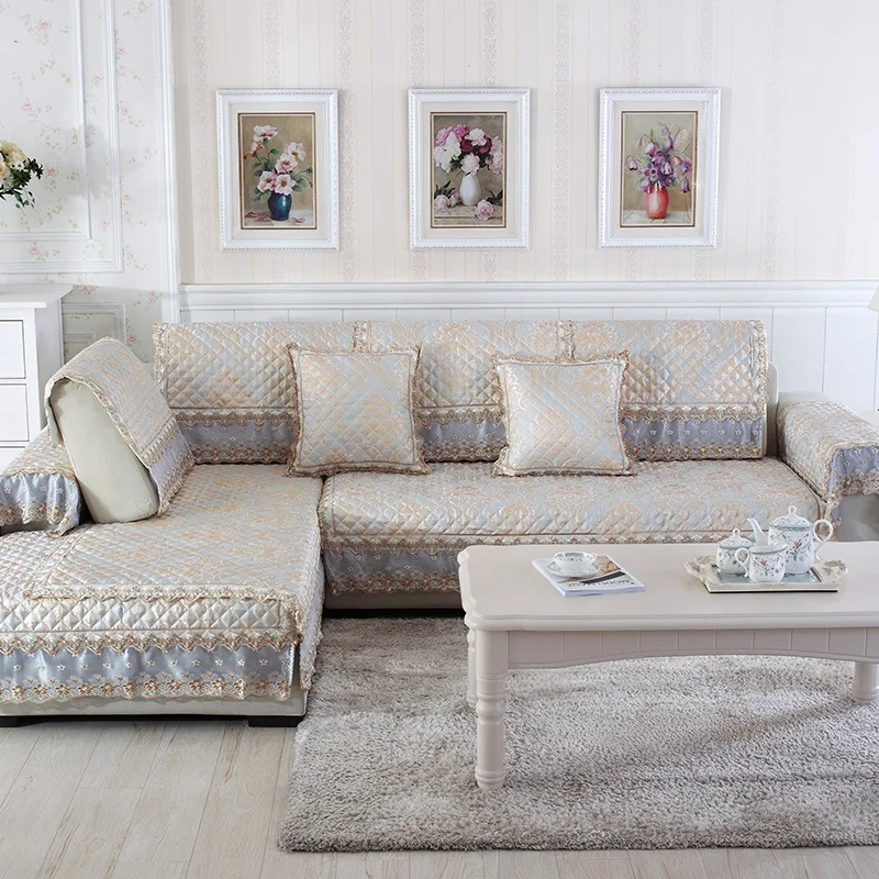 

Four Seasons Top Grade Jacquard Craft Sofa Cushion Case Living Room European Style Sectional Sofa Cushion Case Cover Towel