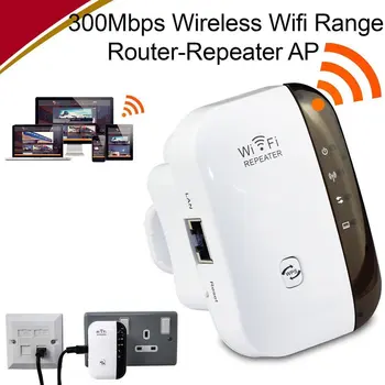 

2.4 GHz Wireless 300Mbps Wi-Fi 802.11 AP Wifi Range Router Repeater Extender Booster Easy for Installation