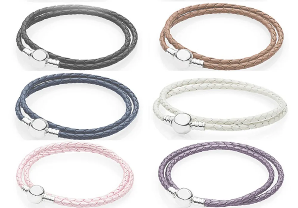 

Kaliyah 100% 925 Silver Star Lovers Of The Loop Dual Leather Shape (color Choice Multi) Diy Present Jewels Direct From Factory