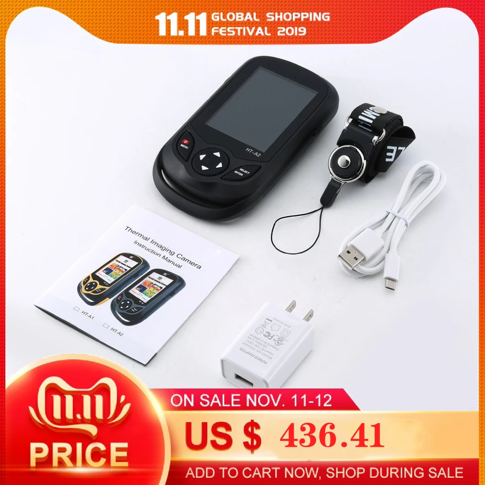 

HT-A2 3.2 inch Digital IR Thermal Imaging Camera 0.3MP Full View TFT Screen Infrared thermometer Thermal Imager Camera Detector
