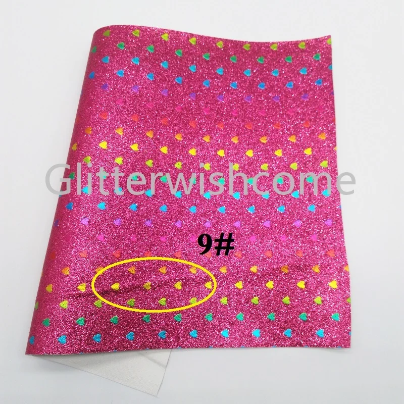 Glitterwishcome 30X134 см мини-рулон винил для бантов с принтом сердца блестящая кожа ткань искусственная кожа для бантов, GM370