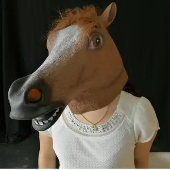 

MISSKY Women Men Mask Horse Head Mask cosplay