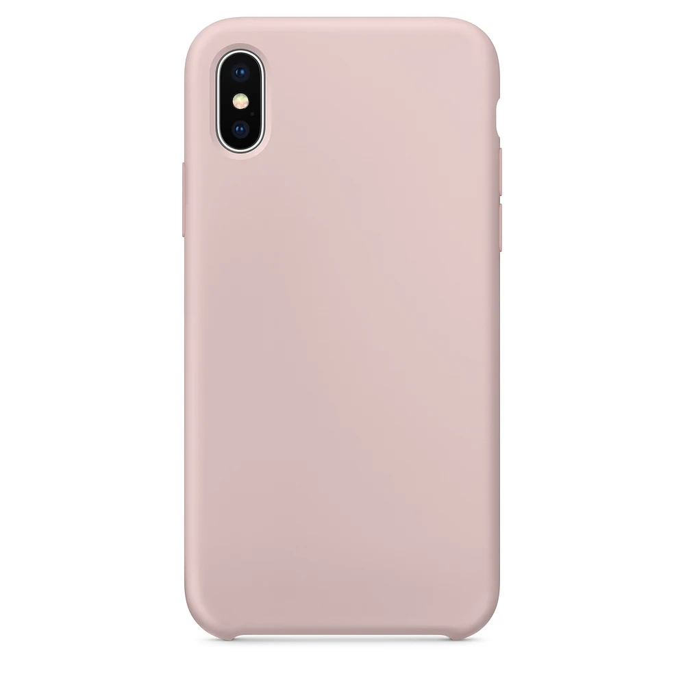 1:1 Официальный силиконовый чехол с логотипом для iPhone 7 8 Plus 11 Pro Max чехол для iPhone X XS Max XR 6 6S Plus жидкий силиконовый чехол - Цвет: Бежевый