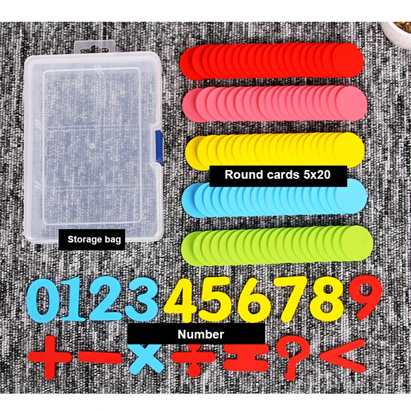 Counting Wafer Children's Mathematics Arithmetic Aids Early Learning Montessori Educational Wooden Math Toys for Children
