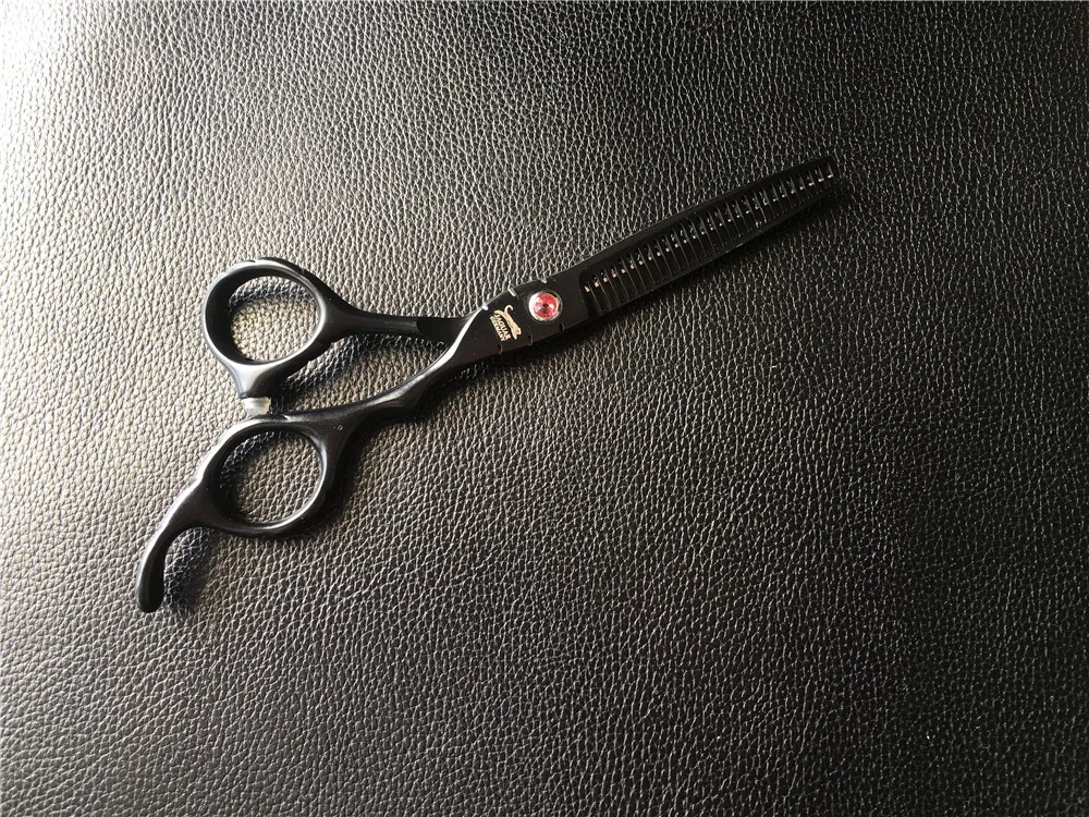 Высококачественные Профессиональные Парикмахерские ножницы черного цвета для стрижки волос 6 дюймов для парикмахера Tesoura