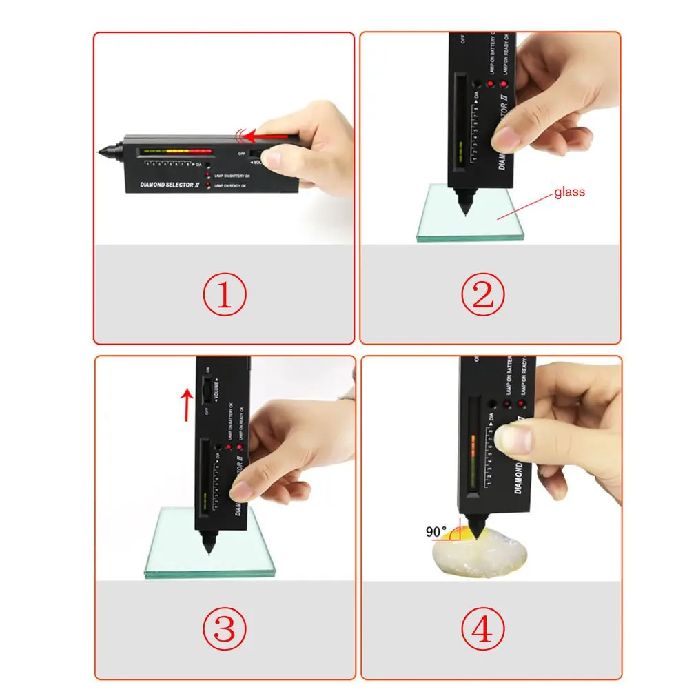 Кристалл тестер инструмент теплопроводность метр Дрель Ручка твердость инструмент идентификации обнаружения алмаз аутентичный нефрит