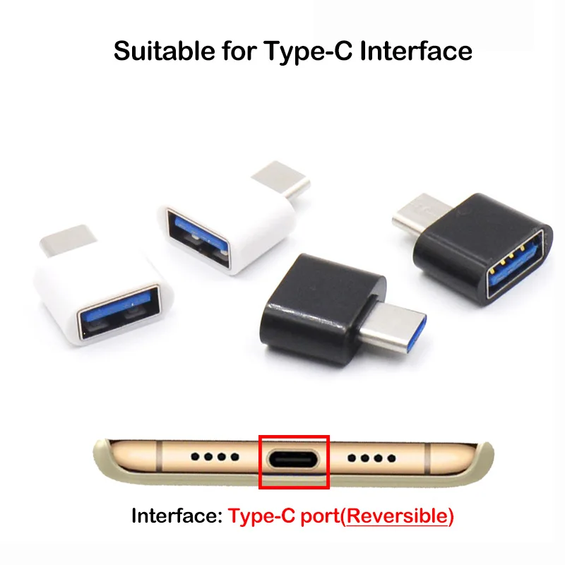 Адаптер OTG Mini USB Type C для Samsung Huawei конвертер данных Xiaomi Redmi флэш накопитель 50