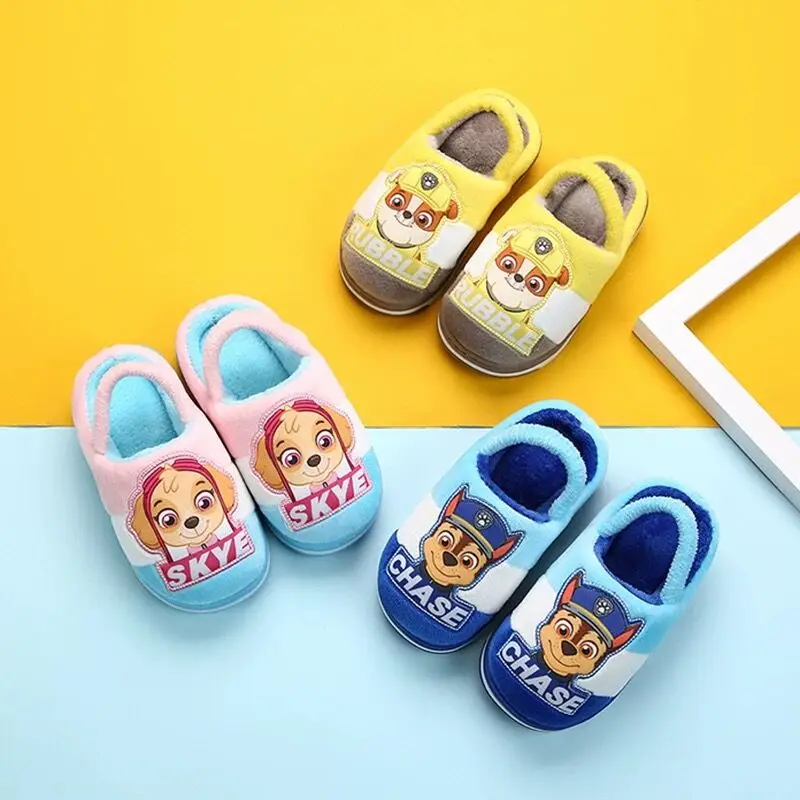 Лидер продаж; Paw Patrol chase marshall rocky Everest kye zuma; зимняя обувь; детские тапочки игрушки; подарок на день рождения