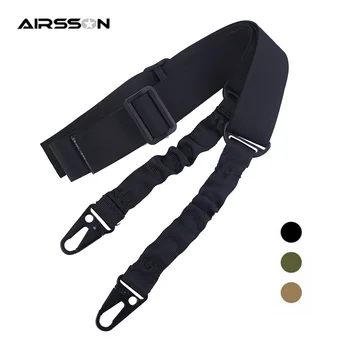 

Tactical Gun Sling Military 2 Point Gun Belt Shoulder Strap Bungee Airsoft Rifle Sling With QD Metal Buckle Hunting Accessories