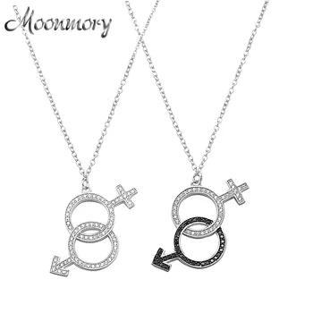 

Moonmory Russia Popular 925 Sterling Silver Boy And Girl Pendant Necklace With Stone For Newly Born Child Fashion Jewelry
