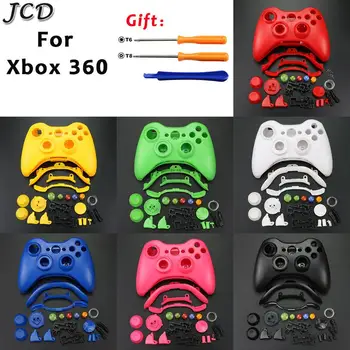 

JCD Wireless Game Controller Hard Case Gamepad Protective Shell Cover Full Set With Buttons Analog Stick For XBox 360