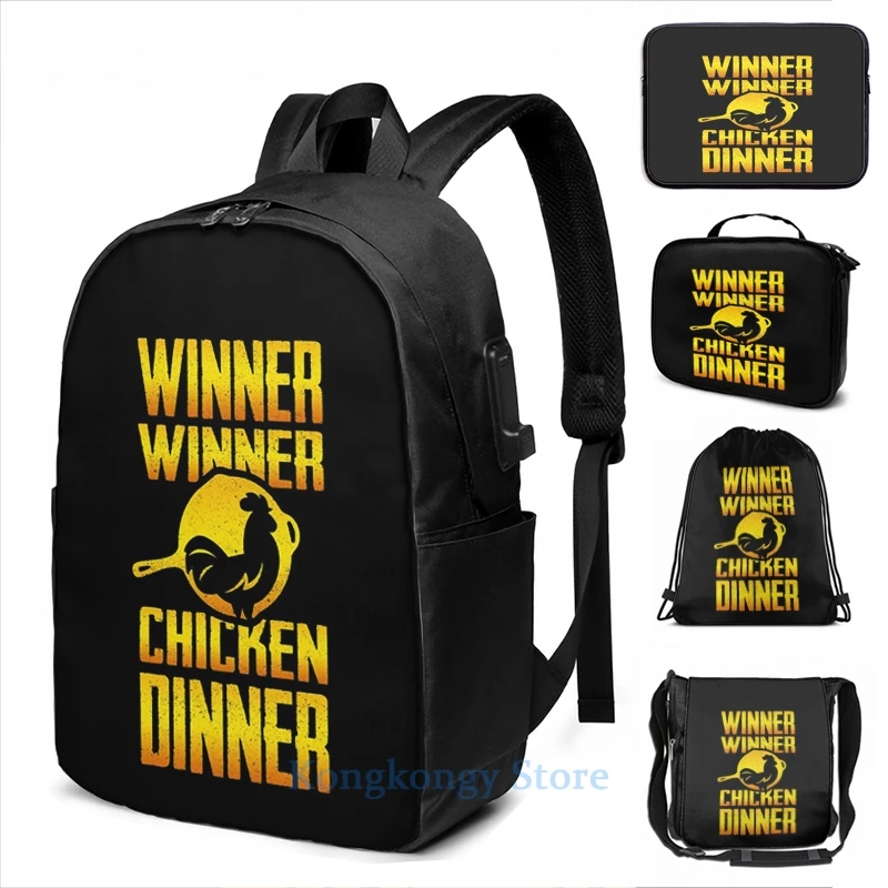 Рюкзак для мужчин и женщин с забавным графическим принтом USB-зарядкой | Багаж