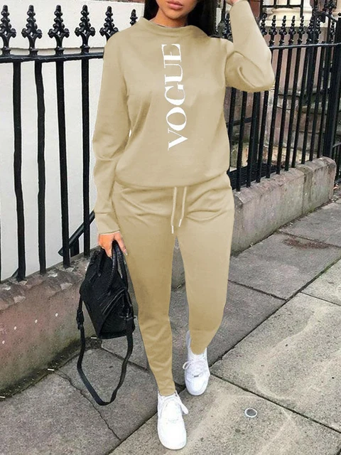 2021 Women Two Piece Set Outfits Autumn 