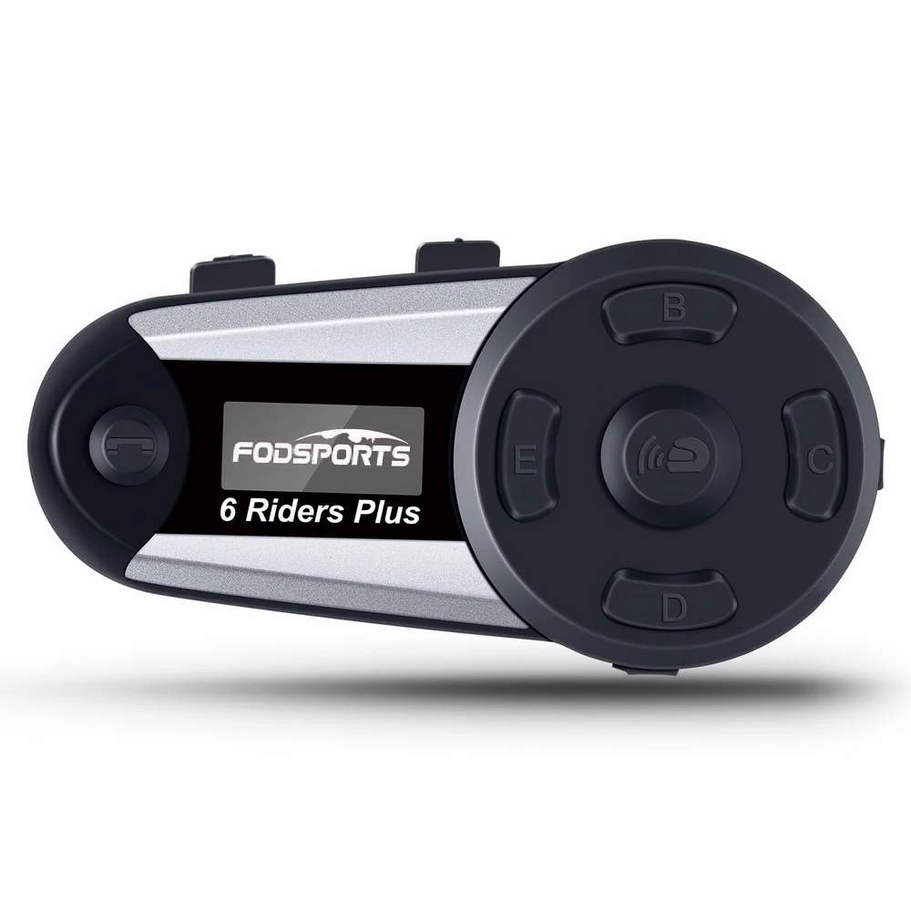 Fodsports V6 Plus мотоциклетный шлем беспроводная bluetooth гарнитура светодиодный экран fm