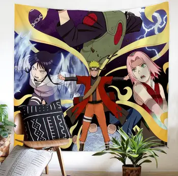

Popular Anime Naruto 3D Print Tapestrying Rectangular Home Decor Wall Hanging 02
