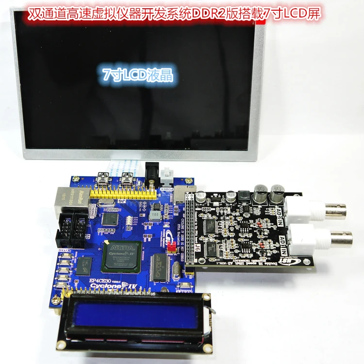 Двухканальный AD9226 FPGA USB для сбора данных, Виртуальная система разработки инструментов DDR2 Edition