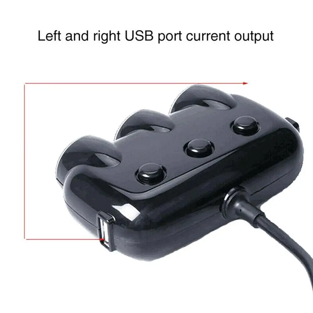 12 V-24 V Автомобильный Прикуриватель разъем светодиодный USB Зарядное устройство адаптер 3.1A 120W обнаружения для телефона MP3 DVR аксессуары
