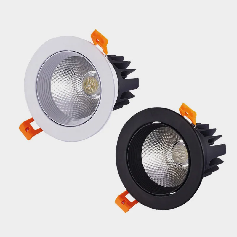 Встраиваемый cветодиодный Светильник Downlight Круглый анти-блики COB светодиодный локальный светильник 5 Вт 7 Вт 9 Вт 12 Вт светодиодный точечные потолочные светильники фоновые светильники Освещение в помещении