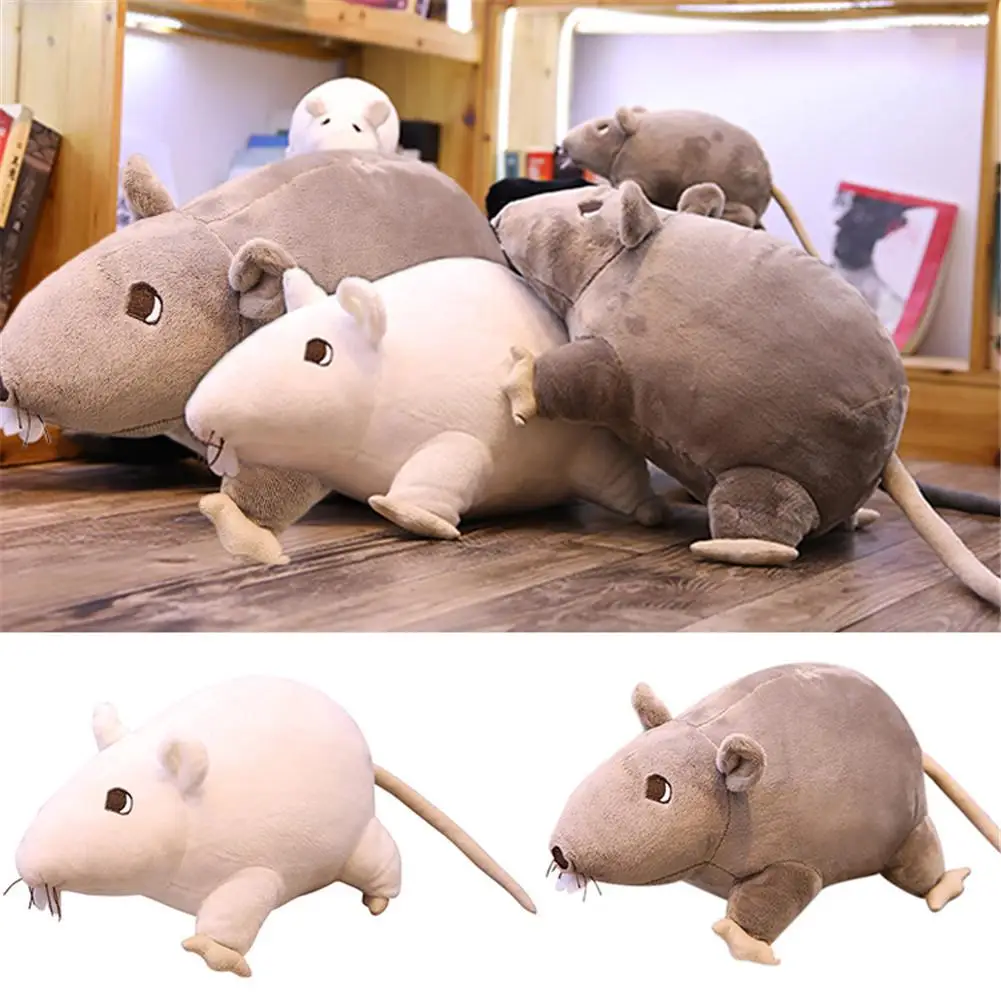 3D имитация мыши супер мягкая плюшевая мышь плюшевая кукла плюшевая крыса плюшевая игрушка животное Peluche талисман подарок на год день рождения