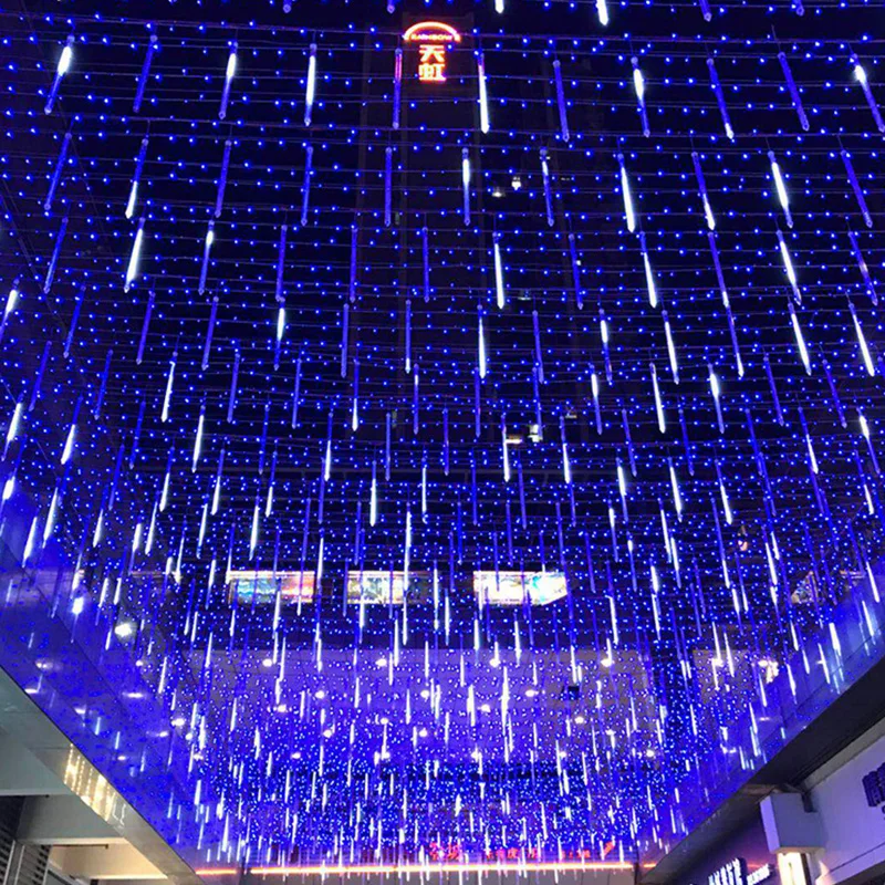 

YINUO LIGHT 20/30/50cm Outdoor Meteor Shower Rain 8 Tubes LED String Lights Waterproof Fairy Light For Christmas Tree Decoration