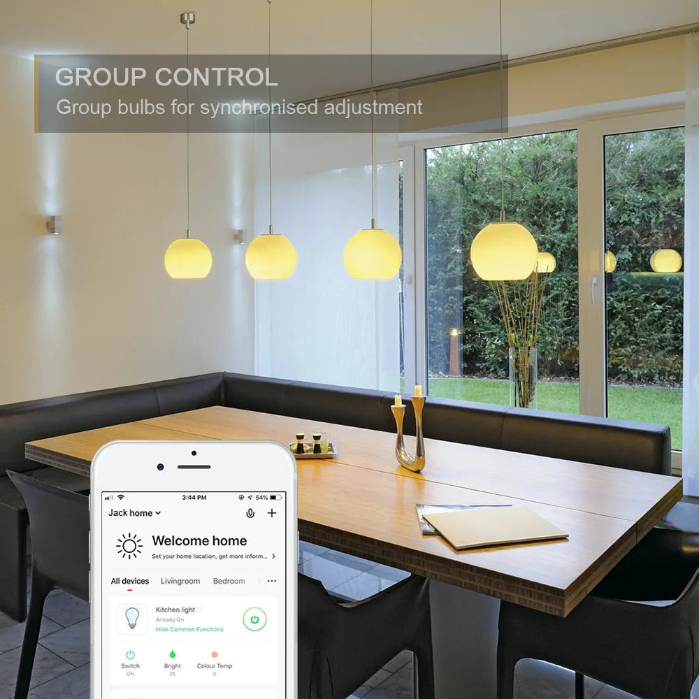 Tuya Smart Life Wifi умный светодиодный светильник лампа E27 10 Вт 900Lm 2700K 6500K холодный теплый белый светильник работать с Alexa Google Home IFTTT