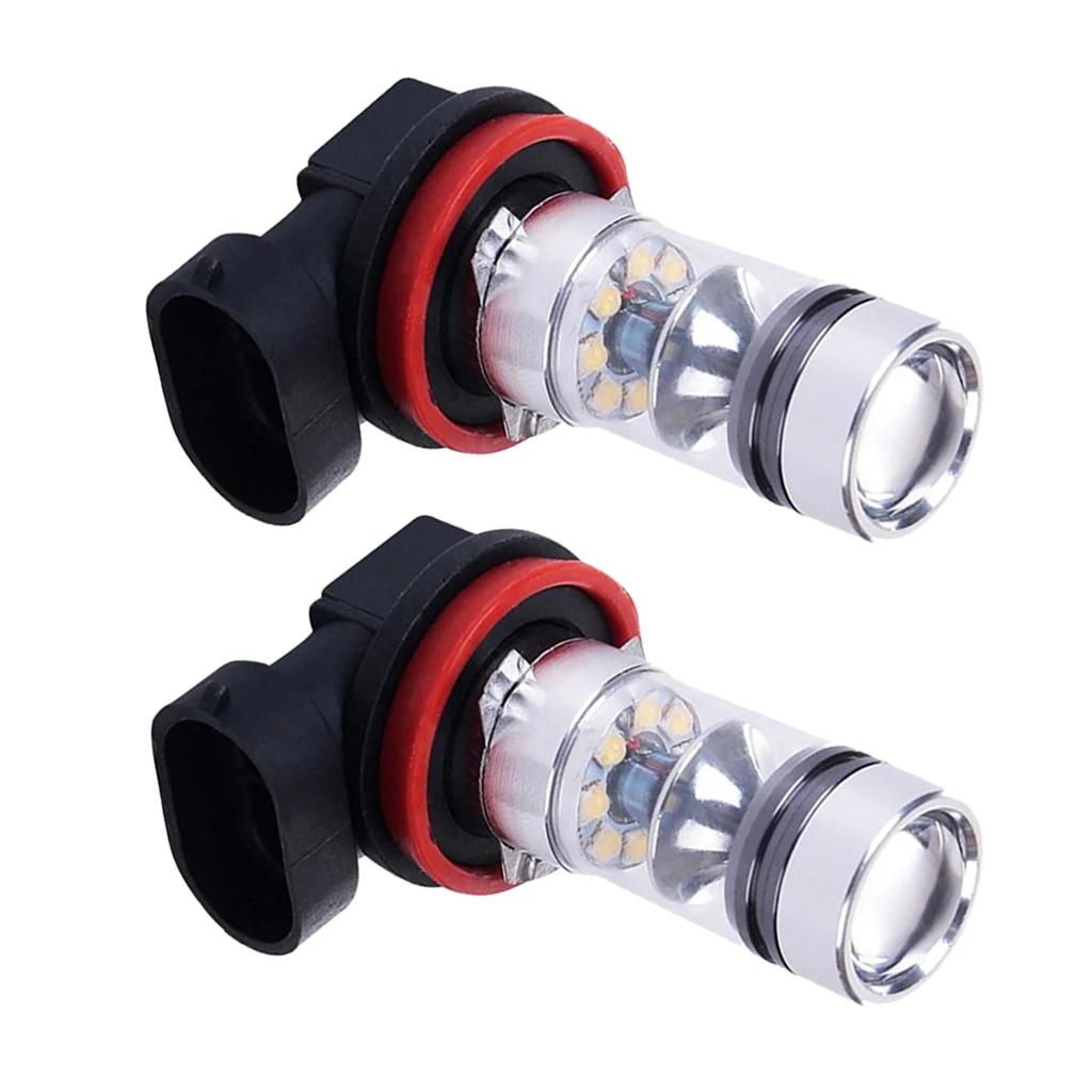 1 пара H11 20LED 100W высокой мощности проектор туман вождения светильник лампы-белый