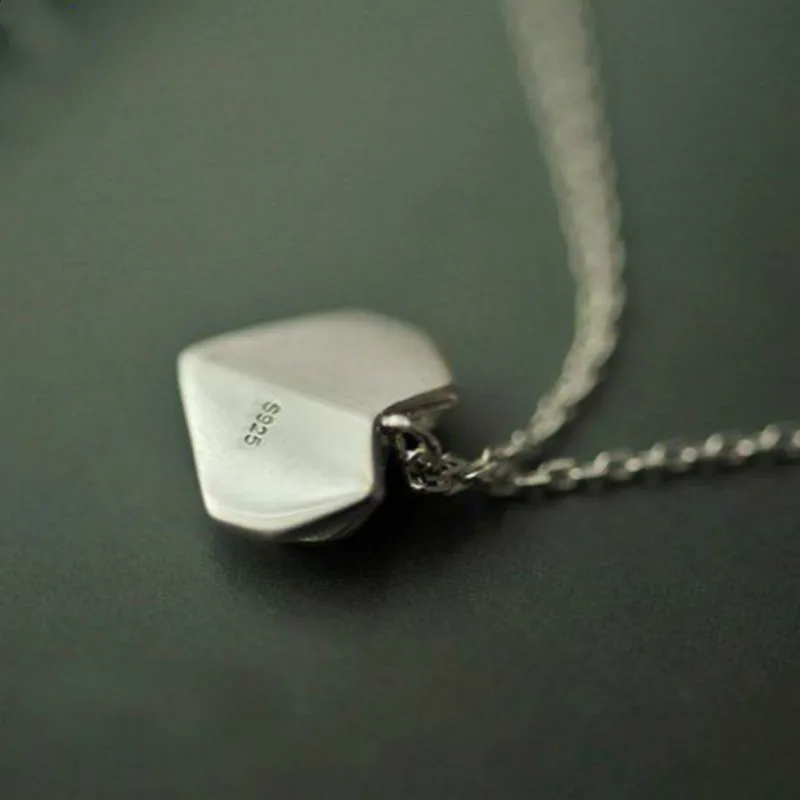 Женское ожерелье из серебра 925 пробы в романтическом стиле с оригами|pendant necklace