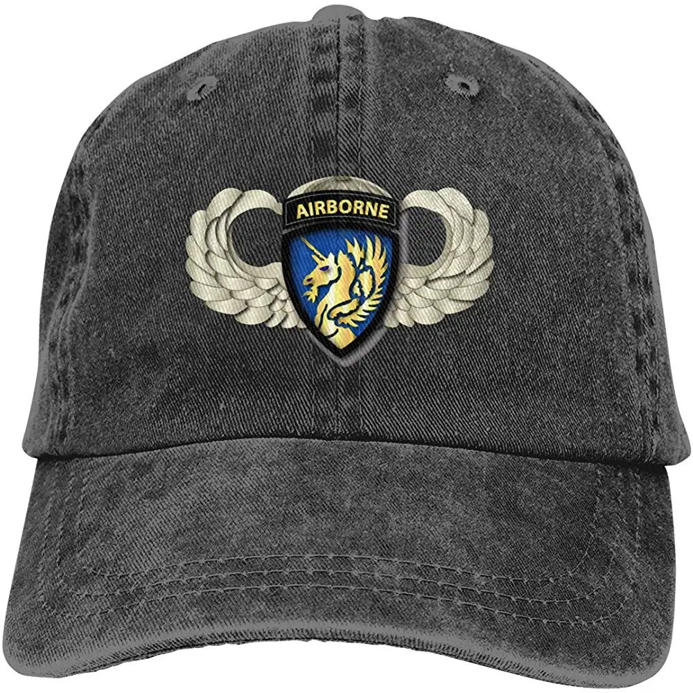 Azmgh85dm Men Women 13th Airborne Division Wings Baseball Cap Denim Dad Hat Trucker's |