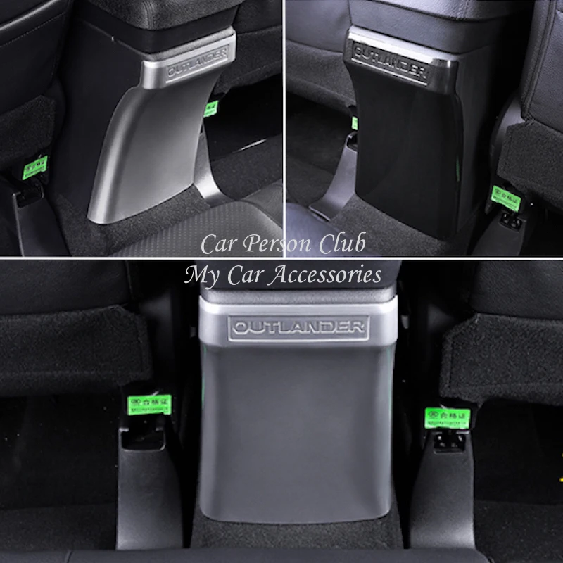 Для Mitsubishi Outlander- задний ряд анти кик доска крышка кондиционер розетка панель планки автомобильные хромированные аксессуары из АБС-пластика