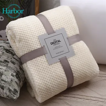 

Bedding flannel fleece throw blanket travel blanket bedspread plush cover solid color beige, brown, gray, pink