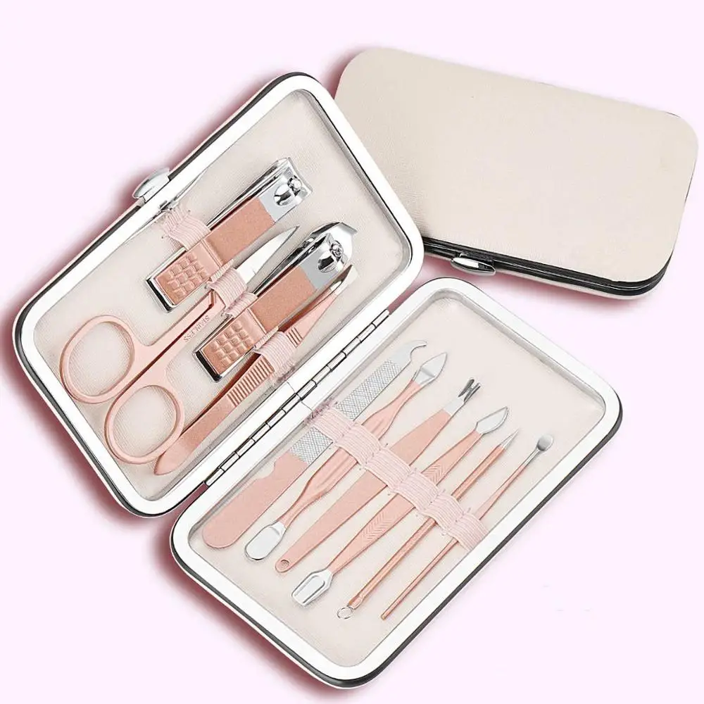 10pcs Nordmyra 1 Set Stainless Steel Tweezer Nail Art Clipper Scissors Tweezer Knife Manicure Nail Art Cutter Pedicure Manicure Tools - Цвет: 10pcs