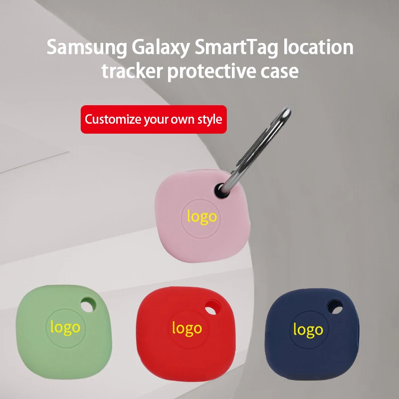 For Samsung Galaxy SmartTag Locator Tracker Case Keychain Anti-lost Cover Sleeve Protective Case For Smart Tag Trackers Holder