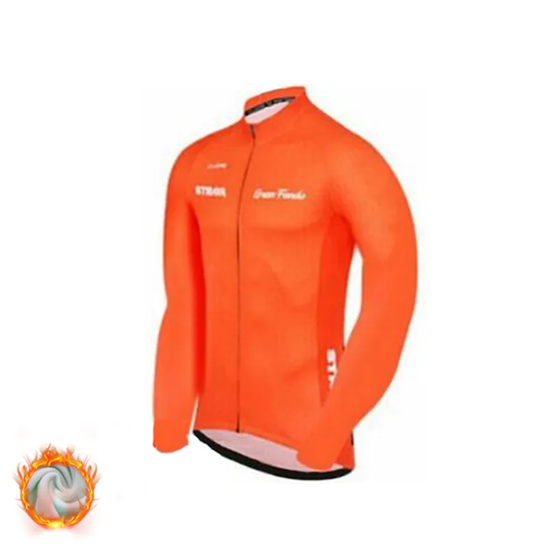 Зимние велосипедные комплекты Strava, Ropa Ciclismo Invierno, Джерси, костюмы, термальный флис, комплекты одежды для велоспорта, велосипед MTB, Триатлон, облегающий костюм - Цвет: Winter bike shirts13