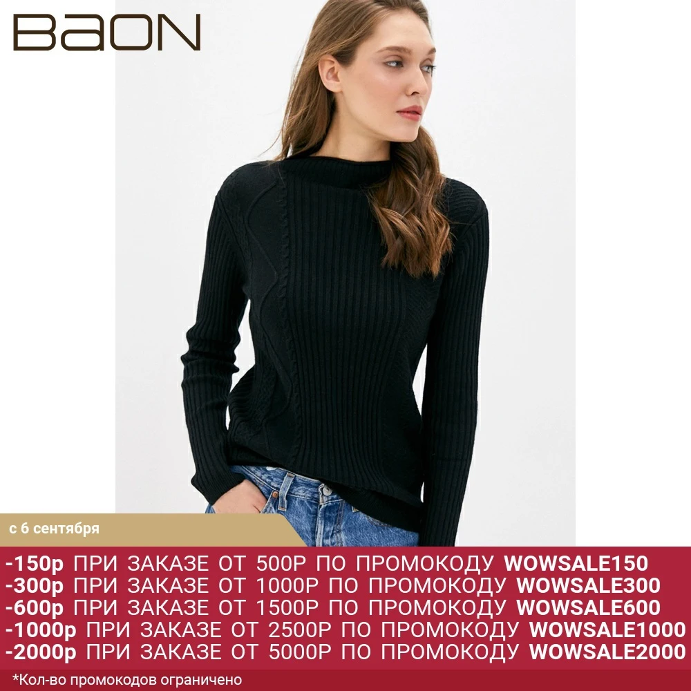 Женский джемпер с узором Baon B130630 | Женская одежда