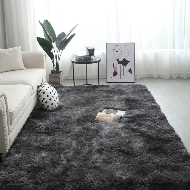 Bedroom Rugs Decor Carpets For Living Room Large 200x300CM Black Plush  Fluffy Rug Shaggy Pink Red Gray Decoration Soft Fur Floor|Carpet| -  AliExpress