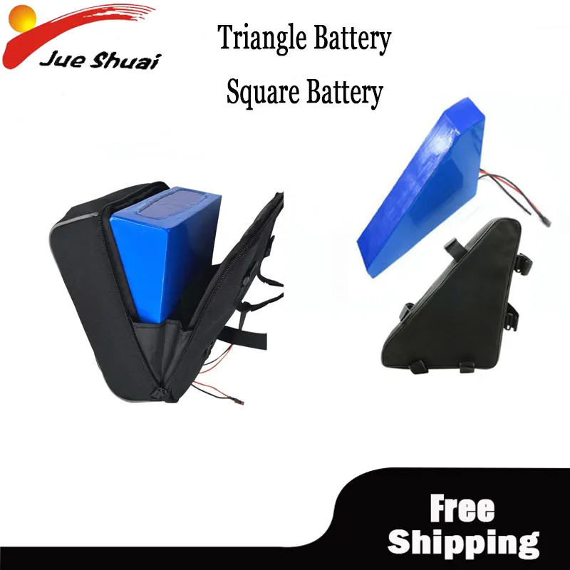 

48V 52V Triangle Square Battery for Ebike Lithium Battery 48V For Electric Bicycle with Bag Charger MTB Mountain Free Shipping
