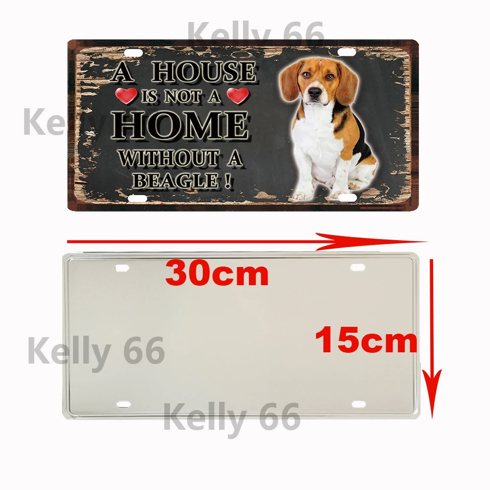 [Kelly66] плакат с изображением домашних животных собаки Дог Бигль пуделя ChowChow