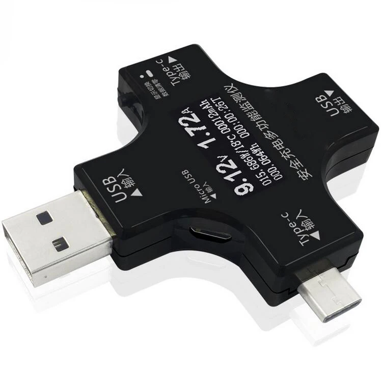 2 в 1 Многофункциональный USB тестер безопасности мощность PD тестер детектор USB цифровой измеритель напряжения тока зарядное устройство индикатор