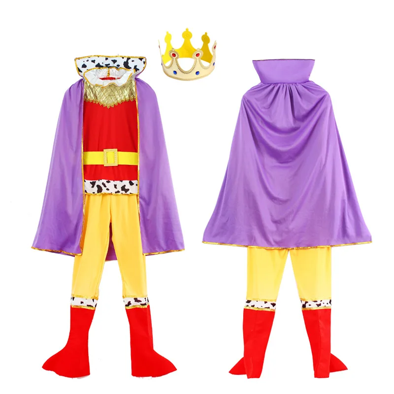 

King Costume Kids Medieval Knight Costume Fancy Dress Halloween Party Outfit