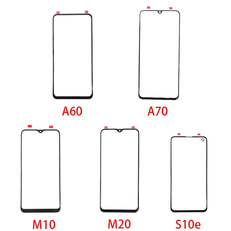 Для samsung A10 A20 A30 A40 A50 A60 A70 M10 M20 S10e передних боковых Стекло замена крышки объектива