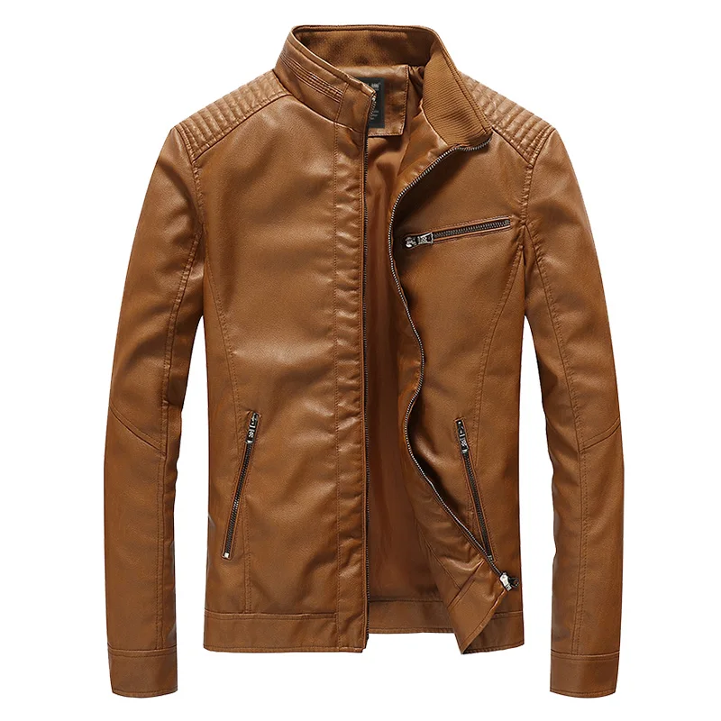 Мужская мотоциклетная кожаная куртка, мужские кожаные куртки, пальто, мужские куртки, верхняя одежда, пальто для мужчин, jaqueta de Couro, Прямая поставка, ZA240