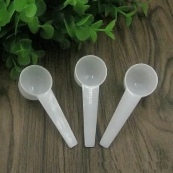 

2000pcs 9ml 5g White Measuring Scoop PP Measure Spoon Plastic Measuring Scoop Measure Spoons Kitchen Tool WB1803