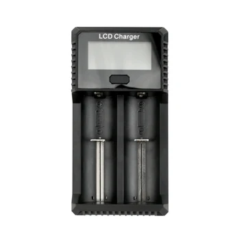 

Dual Solts Smart Led Display Battery Charger Short Circuit Protection for 32650 26650 18650 17670 16340(Cr123A) Aa Aaa C Sc