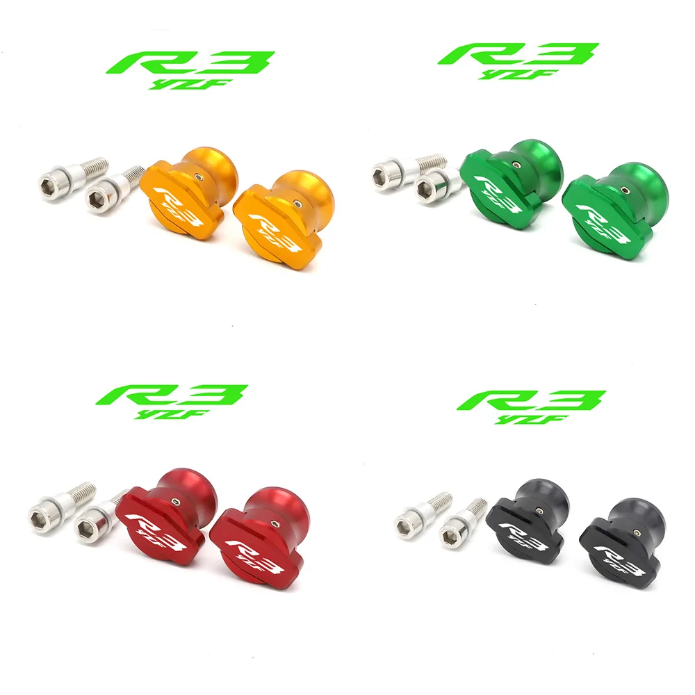 

Motorcycle For YAMAHA YZF R3 YZF-R3 YZFR3 Swingarm Spools Slider Swing Arm Stand Screws Moto R3 6mm Accessories 2015-2019