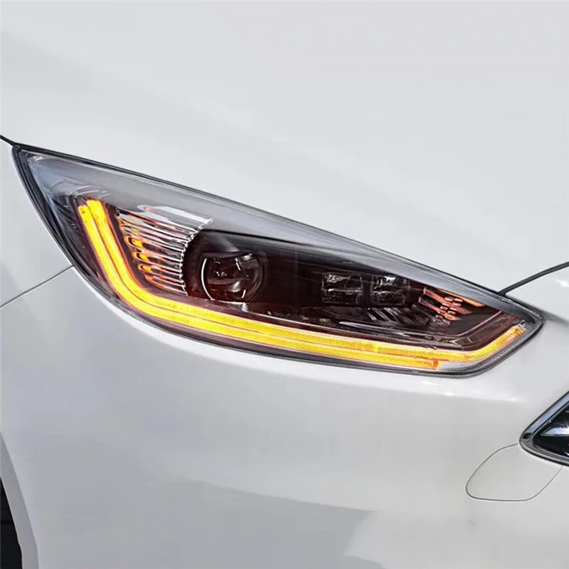 Автомобильный Стайлинг 1 комплект для Ford focus фары светодиодный DRL Противотуманные фары Дневные ходовые огни HID комплект