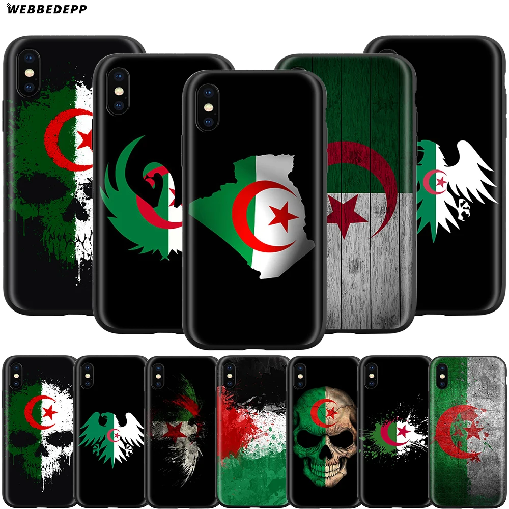 Webbedepp чехол с национальным флагом Алжира для Apple iPhone 12 Mini 11 Pro XS Max XR X 8 7 6 6S Plus 5 5S SE |