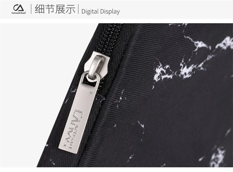 Mala para laptop de mármore leopardo para
